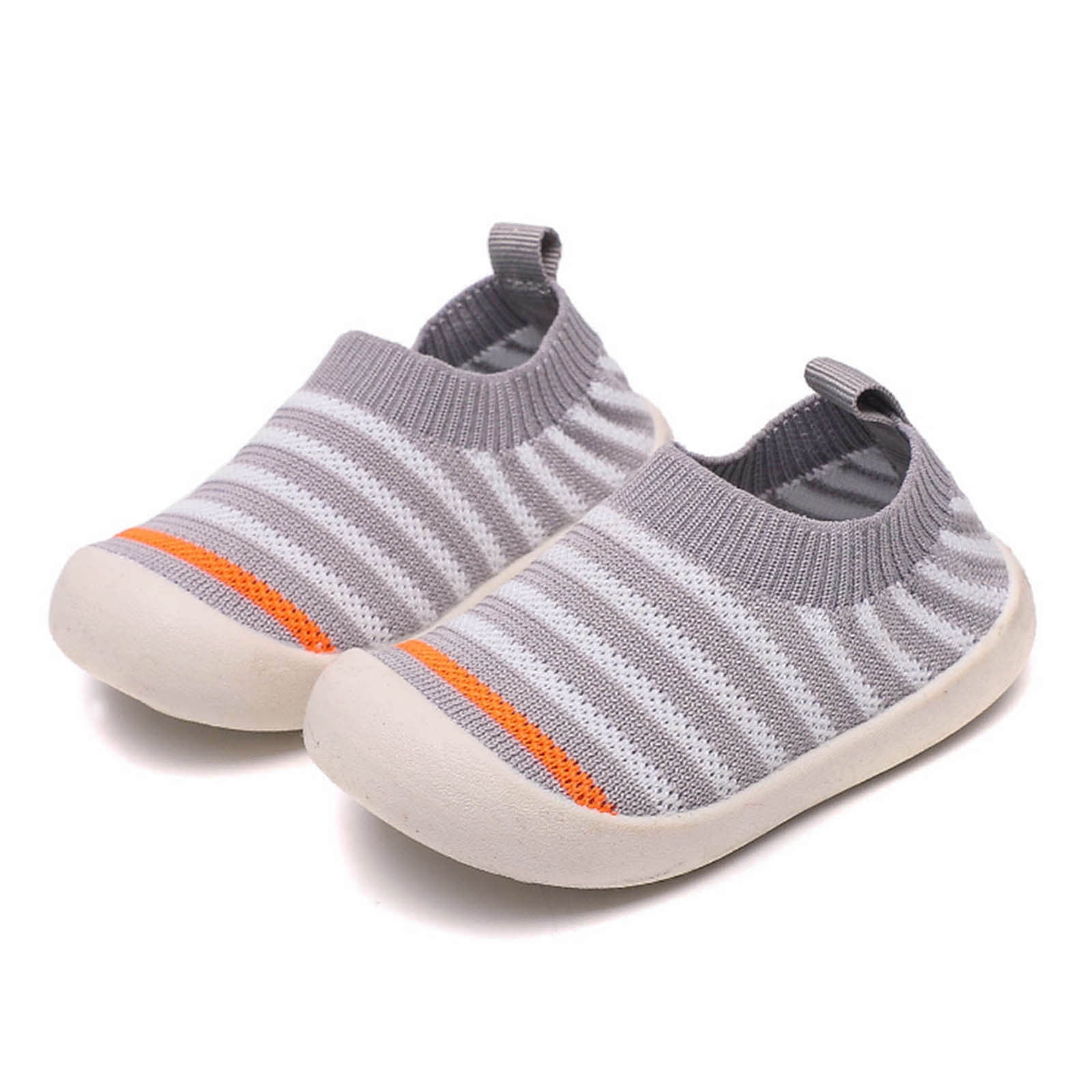 2 Pairs Baby Slipper Boys Girl Socks Shoes Anti-Slip Infant Walking Keep Warm Booties Toddler 6-9-12-18-24 Months 