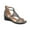 Grey, variant on Journee Womens Trayle Wedge Back Heel Zip Sandals, Widths Available