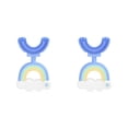 thumbnail image 4 of Bewildely Cepillo de para niños en forma de U Boca completa Cepillo de de bebé de doble cara Limpieza de la lengua Gadgets de entrenamiento Type2 NO2, 4 of 6