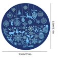 thumbnail image 2 of KAIYANG 1 pieza Kit de estampador de uñas navideño Placas de estampado de uñas con copos de nieve Herramientas color 3, 2 of 5