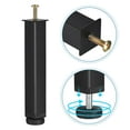 thumbnail image 3 of Uxcell 1 Paquete Piernas de Soporte para Marco de Cama Ajustables en Altura (200mm-235mm/7.9"-9.3"), Negro, 3 of 5