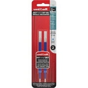 Uni-Ball UBC70162 207 Plus Gel Rollerball Pen Refill, Blue - Case of 2 - 2 Per Pack