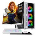 thumbnail image 1 of Xtreme PC Gaming AMD Radeon Vega Renoir Ryzen 7 5700G 16GB SSD 500GB Monitor Curvo 23.8 WIFI White, 1 of 6