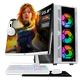 thumbnail image 1 of Xtreme PC Gaming AMD Radeon Vega Renoir Ryzen 7 5700G 16GB SSD 500GB Monitor Curvo 23.8 WIFI White, 1 of 6