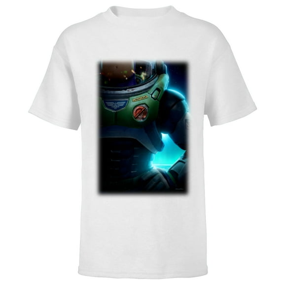 Disney and Pixar’s Lightyear Buzz Space Ranger - Short Sleeve T-Shirt for Kids - Customized-White