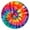 Colorful Rainbow Tie, variant on Colorful Rainbow Tie Dye Spiral Pattern Round Fitted Tablecloth with Elastic Edge,Dining Table Cover Waterproof,Outdoor Round Tablecloth for Camping,Dining,Indoor and Outdoor