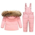 thumbnail image 5 of Busydd Toddler Snow Suit 1-6 Years Unisex Infant Baby Clothes Long Sleeve Solid Color Snow Ski Jackets and Jumpsuit Sets Winter Warm Outdoor Kids Snow Suit, 5 of 8