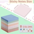 thumbnail image 2 of Sticky Notes Fainne, paquete de 120 hojas, 7,6 x 7,6 cm, color pastel, 2 of 7