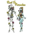 thumbnail image 2 of Men's The Nightmare Before Christmas Jack and Sally Rest in Paradise Graphic Tee White 3X Large, 2 of 5