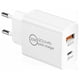 thumbnail image 1 of Enchufe de cargador USB C rápido de 20 W, USB C + USB A Adaptador de carga de energía universal PD&QC 3.0 para iPhone 13,12,12 Mini,Pro,Max,11,11pro,XS,XR,8 Plus,Pad,Air,Samsung Galaxy S21,, 1 of 5