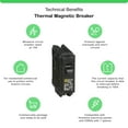 thumbnail image 2 of Disyuntor Schneider Electric Homeline 15A 1 polo 120V, 2 of 4