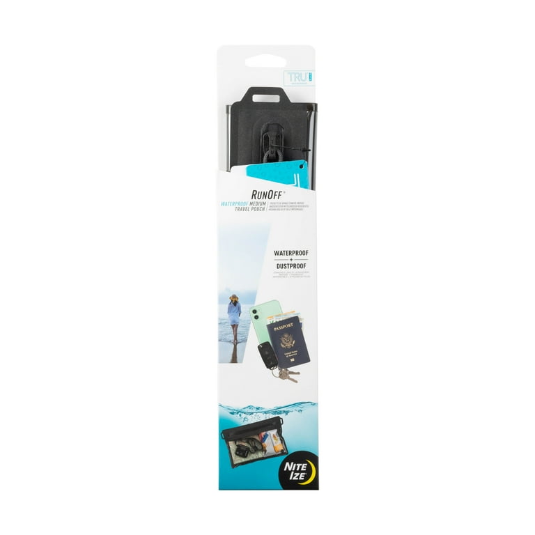 Nite Ize Runoff Waterproof Medium Travel Pouch with TRU Zip, Touchscreen Friendly, 100% Waterproof Zipper, Perfect for Hiking, Camping, Traveling, Phone, Charcoal - Walmart.com Nite Ize Runoff Waterproof Medium Travel Pouch with TRU Zip, Touchscreen Friendly, 100% Waterproof Zipper, Perfect for Hiking, Camping, Traveling, Phone, Charcoal - Walmart.com