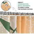 thumbnail image 5 of Boho Extra Long Shower Curtain, Mid Century Modern Abstract Minimalist Beige Neutral Machine Washable Waterproof Fabric for Bathroom Decor Bathtub with 12 Hooks 72Wx78H, 5 of 6
