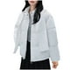 thumbnail image 2 of Parkas de manga larga para mujer, chaqueta corta con capucha y plumón, abrigo grueso de algodón holgado., 2 of 7