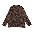 thumbnail image 5 of Cardigans for Women Leopard Print Knit Button Down Long Sleeve Loose Fit Fall Jacket Coat Tops, 5 of 7