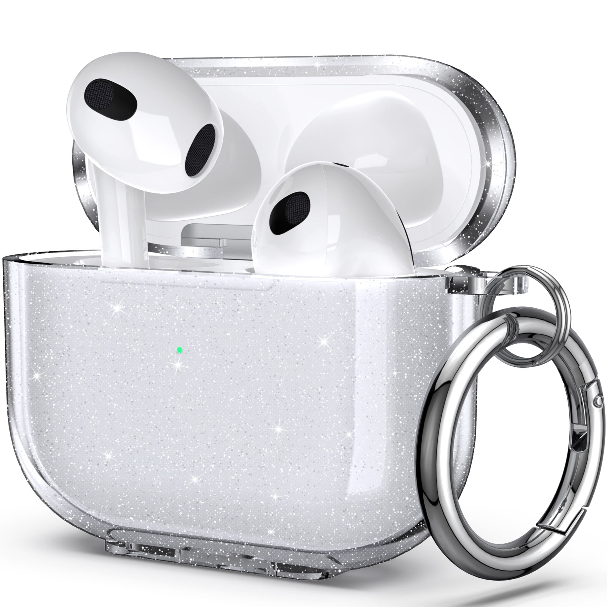 ULAK Airpods 3 Case Cover, Clear Bumper Carrying Case for Apple AirPods 3rd Generation 2021 with Key Crystal - Walmart.com