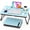 Blue, variant on Portable Foldable Laptop Desk for Bed and Couch, Adjustable Lap Desk with Cup Holder and Phone Holder, Ideal for Working, Reading, Writing, and Breakfast (Black)