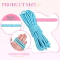 thumbnail image 2 of Cordón de Cuero de 11 Yardas, Cuerda Trenzada Redonda de 5.5mm para Manualidades, Fabricación de Joyería, Collares, Pulseras, Cinturones, Azul Cielo, 2 of 7