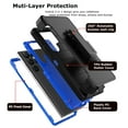 thumbnail image 2 of Takfox for Samsung Galaxy S23 Ultra/S23 Plus/S23 Case with Belt Clip Holster Military Grade Heavy Duty Protection 3 in 1 Shockproof Armor Rugged Durable for Galaxy S23 Ultra Phone - Black+Blue, 2 of 6