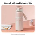 thumbnail image 4 of Abbraccia Botella térmica deportiva, doble bebida, para estudiantes, resistente a fugas, tonos degradados, 2025, 4 of 6