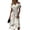 White, variant on Halloween Novelty Dresses for Women Short Sleeve V Neck Flowy Midi Dress Halloween Print Fashion Halloween Outfit
