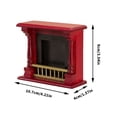 thumbnail image 5 of Sinyiin Educational Doll House Fireplaces Miniatures Zakka Toy Pretend Play Realistic Model Fireplaces Model Mini Size, 5 of 8