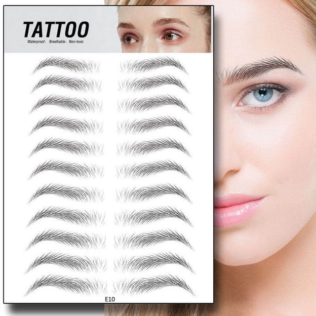 Fiudx Adhesivo Paras, Maquillaje Adhesivo de Transformación Instantánea, Moldeado Resistente Al Agua, Efectivo Duradero a 15 Días, Cejas de Aspecto Natural, Uso Diario para Mujeres Ocupadas, Fácil de
