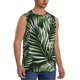thumbnail image 2 of Fotbe Tropical Palm Leaves1 Men's Camiseta sin Mangas Estampada para Hombres, Playera Casual para Gimnasio, Entrenamiento, Playa-Large, 2 of 7
