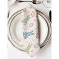 thumbnail image 2 of Cloth Napkins 1 Piece - 20x20 Inches, Pink Blue Green Easter Washable Reusable Table Napkins, Spring Bunny Colorful Eggs Soft & Absortbent Dining Napkin for Party Wedding Hotel Restaurant, 2 of 8