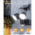 thumbnail image 3 of HAARAY Solar Motion Sensor Outdoor Lights with 16.4Ft Cable, 2500LM Super Bright Adjustable 2-Head LED Security Flood Lights Outdoor IP65 Waterproof, 3 Modes, Auto ON/Off, 7000K, 2 Pack, 3 of 10