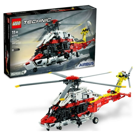 UPC: 0673419358217 | LEGO Technic Airbus H175 Rescue Helicopter 42145  Educational Model Building Set for Kids  with Spinning Rotors and Motorized Features  Construction Toy