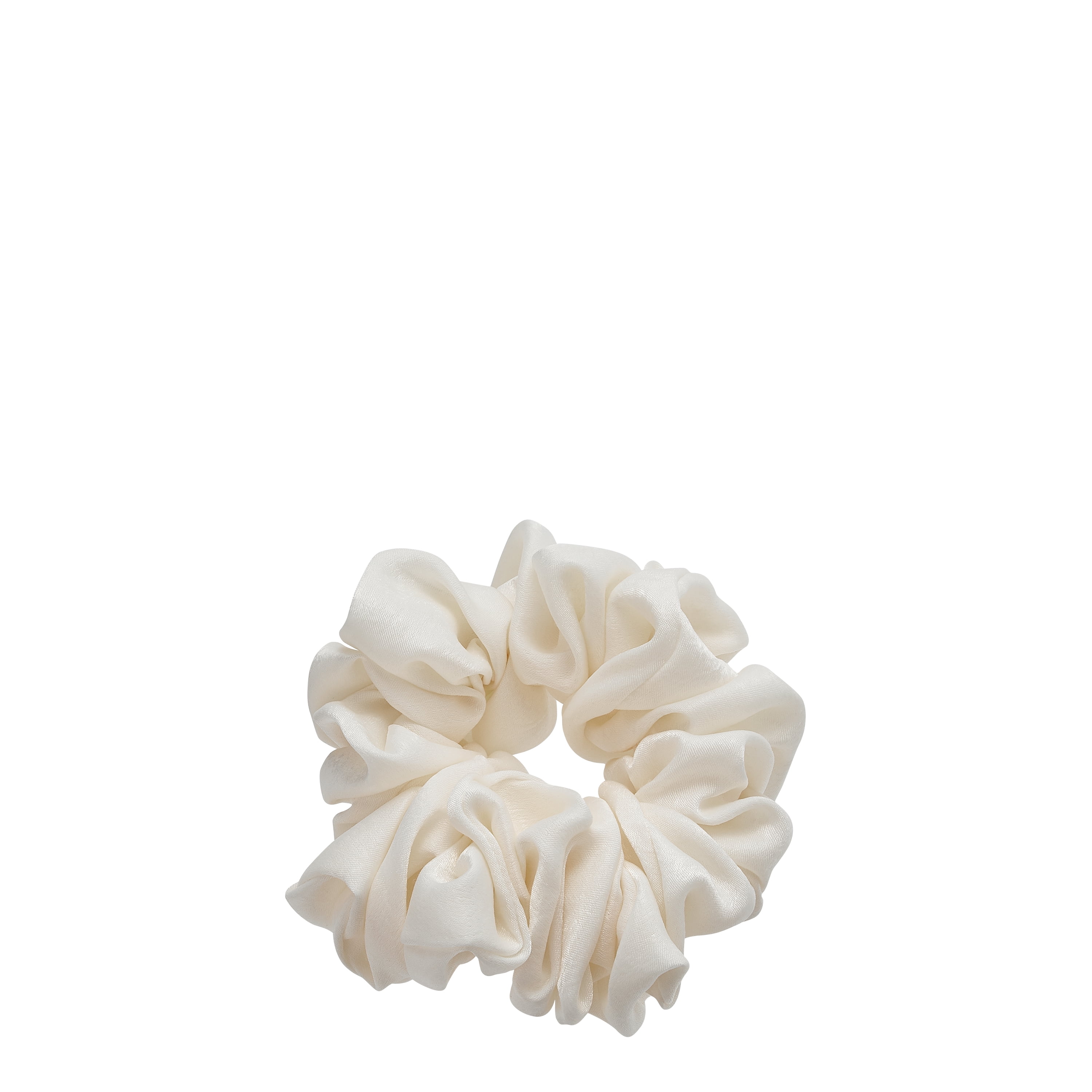 Hairitage Satin Hair Scrunchie Ivory, 1 PC