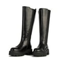 thumbnail image 6 of Yolanda Zula Women's Knee High Boot Comfortable Platform Lug Sole Round Toe Side Zipper Fashion Dress Boots, 6 of 7