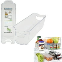1 Clear Refrigerator Organizer Bin Plastic Fridge Organizer Storage Container