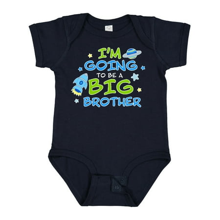 

Inktastic Space Im Going to Be a Big Brother Gift Baby Boy Bodysuit