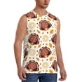thumbnail image 2 of Daiia Fall Turkey Printed Men's Tank Tops,Casual Soft Sleeveless Gym Muscle Shirts Bodybuilding Tee-Small, 2 of 8