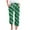 Green, variant on ZHUGeLI Trousers Pants for Women Plus Size Linen Capris Pants Vintage Floral Print 3/4 Length Trouser Drawstring Wide Leg Capri Pant Capri Pants Comfy Trousers Elastic Pants