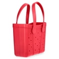 thumbnail image 4 of Time and Tru Women's Lightweight Mini Beach Tote Bag, Coral, 4 of 5