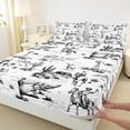 thumbnail image 3 of Castle Fairy Teens Vintage Cowboys Full Size Sheets,Western Theme Bed Sheets, 3 of 7