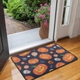 thumbnail image 2 of Happy Halloween Non Slip Washable Door Mat Evil Pumpkin Ghost Doormat Friendly for Door Kitchen Bathroom Bedroom Crystal Velvet 30x17 Inches, 2 of 7