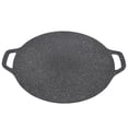 thumbnail image 1 of 30cm Round Aluminum BBQ Pan with High Thermal Conductivity, Glossy Appearance, Korean Style, for Camping, 1 of 4