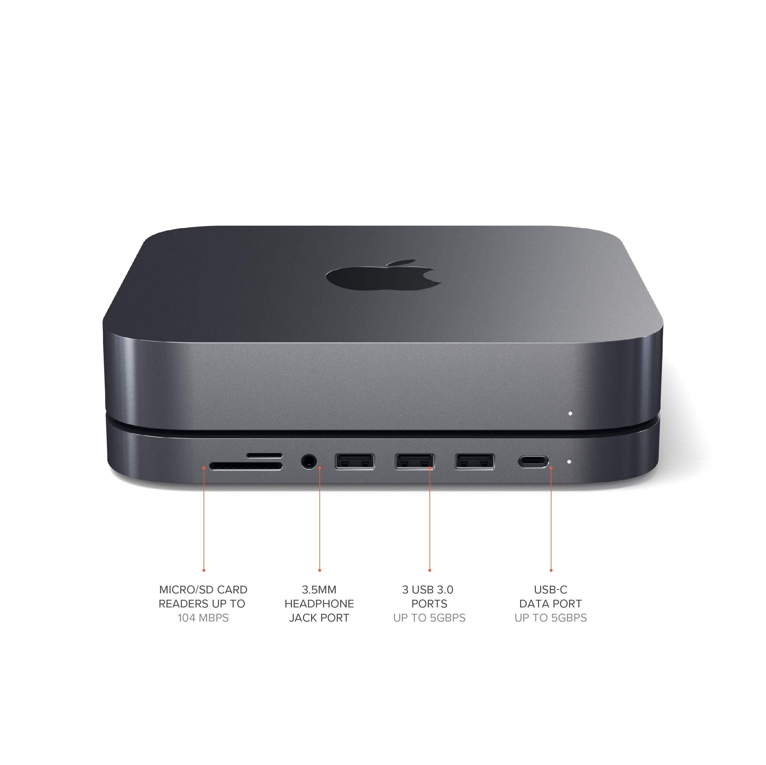 Type-C Aluminum Stand  Hub for Mac Mini