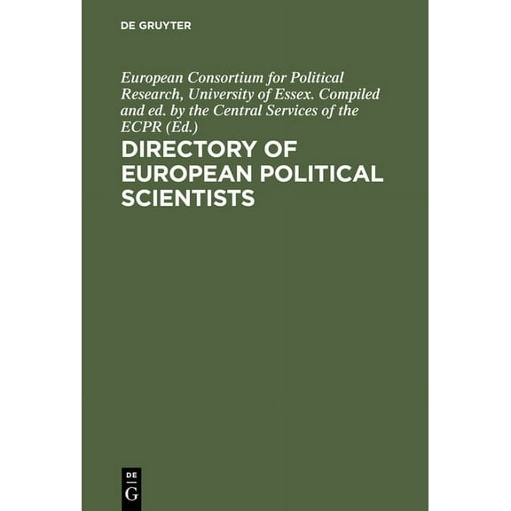 Directory of European Political Scientists, (Hardcover)