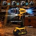 thumbnail image 2 of Pnoeoce 20V Cordless Drill Set,Power Drill Kit with 2x3 Ah Battery,3/8-Inch Keyless Chuck,2-Variable Speed, 2 of 8