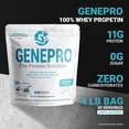 thumbnail image 4 of Genepro Unflavored Protein Powder - New Formula - Lactose-Free, Gluten-Free, & Non-GMO Whey Isolate Supplement Shake (3rd Generation, 30 Servings), 4 of 8