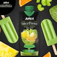 Jumex Unico Fresco Green Juice (Jugo Verde), Blend of Fruits & Vegetables, 960ml (32.4 fl oz) Bottles, 4 Pack