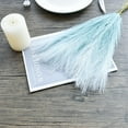20pcs Teal Silk Pampas Grass Artificial Fake Flowers 18" for Mother's