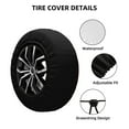 thumbnail image 2 of Logiee Spiders On The Web And Space Print Spare Tire Cover, Universal Wheel Protectors,Waterproof Dust-Proof UV Sun Wheel Tire Cover,Fit for SUV, RV, Travel Trailer, Truck-14 inch, 2 of 6