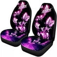 Bling Butterfly Print Bucket Car Seat Cover for Women Durable Stretchy