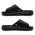 thumbnail image 2 of Unisex ISlide Black Philadelphia 76ers Minimalistic Motive Slide Sandals, 2 of 5